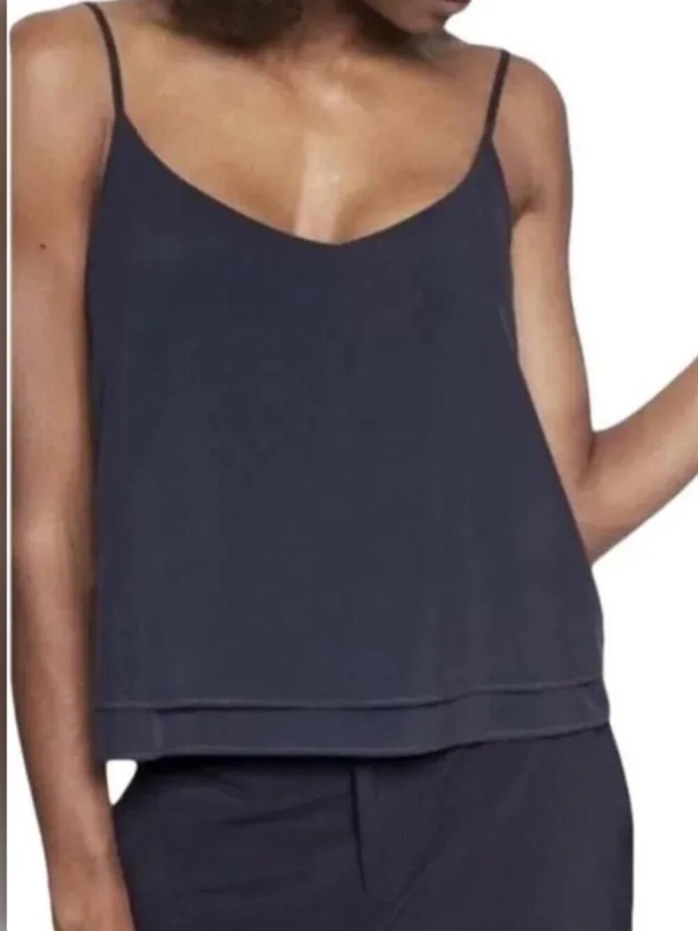 Athleta Tops | Navy Athleta Malta Double Layered Camisole Top